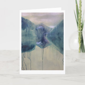 Tarjeta Lago y montañas