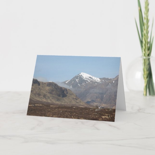 Tarjeta Lagos, ríos y montañas escoceses (Anverso)