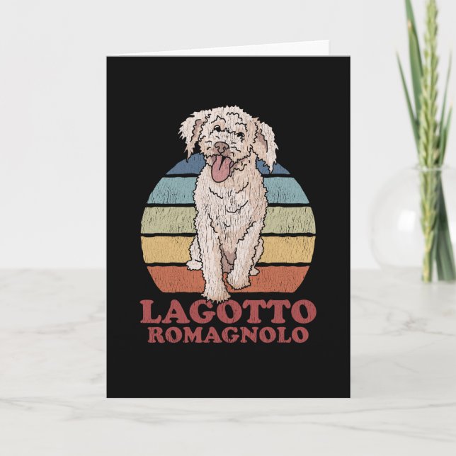 Tarjeta Lagotto Romagnolo | Perro Lagotto Romagnolos (Anverso)