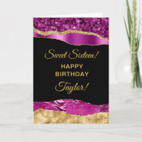 Lágrimas moradas y doradas de glam dulce dieciséis