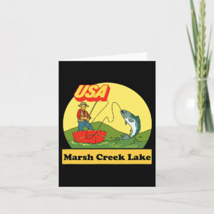 Tarjeta Laguna Pennsylvania Marsh Creek Lake - Estados Uni