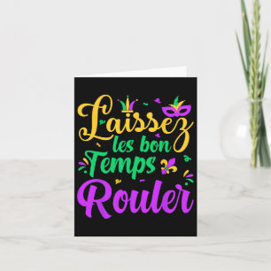 Tarjeta Laissez Les Bon Temps Rouler coincidiendo con Mard