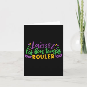 Tarjeta Laissez Les Bon Temps Rouler Mardi Gras Coste Fies