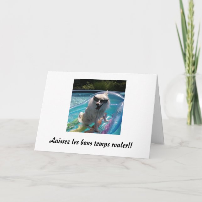 Tarjeta ¡¡Laissez les bons temps rouler!! (Anverso)