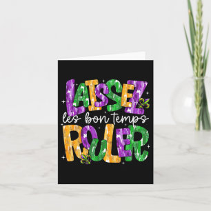 Tarjeta Laissez Les Bons Temps Rouler Dejar pasar los buen