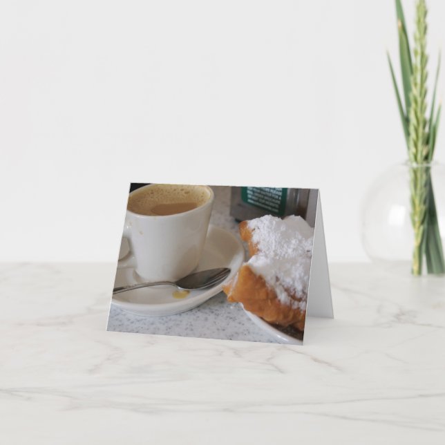 Tarjeta Lait de au de café y beignets (Anverso)