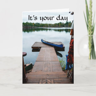 TARJETA LAKE HOUSE VIVIENDO PARA "TU CUMPLEAÑOS"