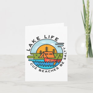 Tarjeta Lake Life Cuz Las Playas Son Saladas Graciosa Dive