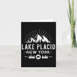Tarjeta Lake Placid Nueva York - Esquí de Montaña Senderis
