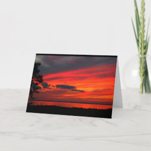 Tarjeta Lake Winnebago Sunset Pensando En Ti