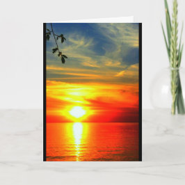 Tarjeta Lake Winnebago Sunset Pensando En Ti