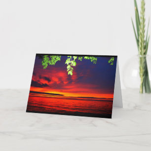 Tarjeta Lake Winnebago Sunset Pensando En Ti