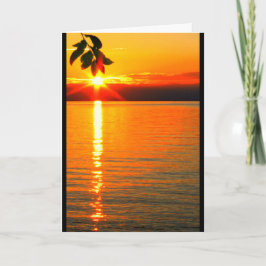 Tarjeta Lake Winnebago Sunset Pensando En Ti