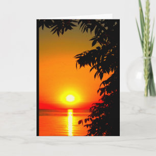 Tarjeta Lake Winnebago Sunset Pensando En Ti