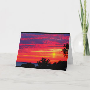 Tarjeta Lake Winnebago Sunset Pensando En Ti