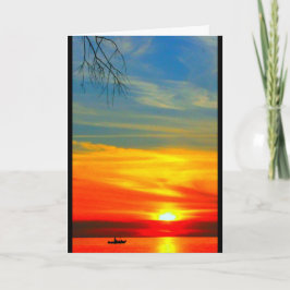 Tarjeta Lake Winnebago Sunset Pensando En Ti