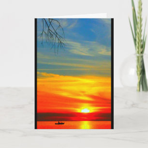 Tarjeta Lake Winnebago Sunset Pensando En Ti