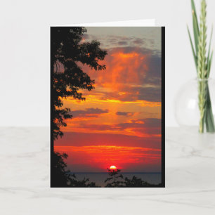 Tarjeta Lake Winnebago Sunset Pensando En Ti