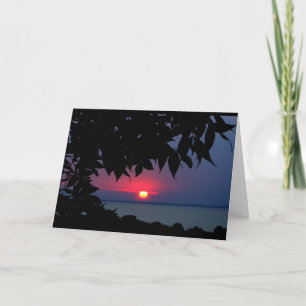 Tarjeta Lake Winnebago Sunset Pensando En Ti