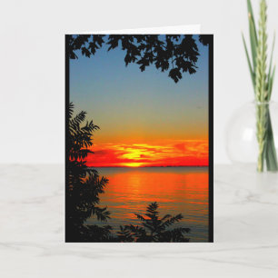 Tarjeta Lake Winnebago Sunset Pensando En Ti