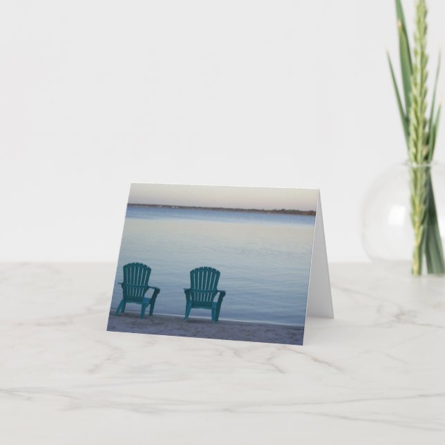 Tarjeta Lakehouse NoteCards Silla-En blanco (Anverso)