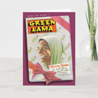 Tarjeta Lama verde #7