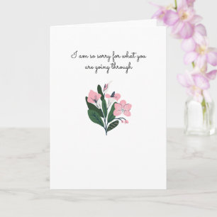 Tarjeta Lamento lo que estás pasando