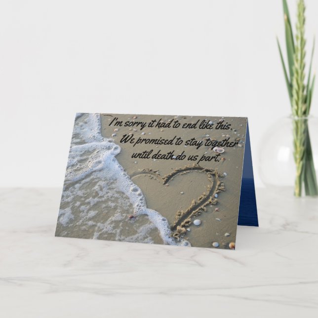 Tarjeta Lamento Que Haya Terminado Como Esta Graciosa Tarj (Anverso)