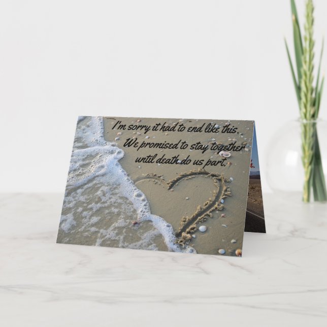 Tarjeta Lamento Que Tuviera Que Terminar Como Este Insulto (Anverso)