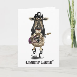 Tarjeta Lammy Lamb a Heavy Metalizado rock SHEEP
