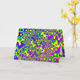 Tarjeta [Lámpara De Lava] Pisos Y Puntos De Op-Art Todas L