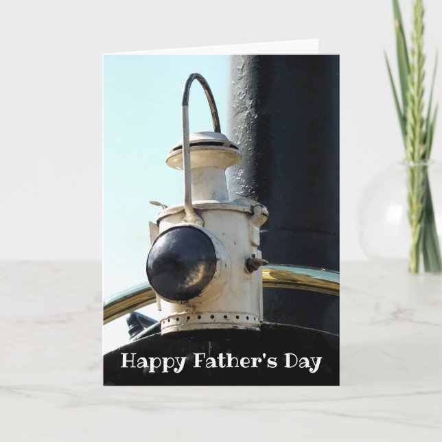 TARJETA LÁMPARA DE TREN DE VAPOR (Anverso)