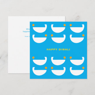 Tarjeta Lámparas Diwali - Cian