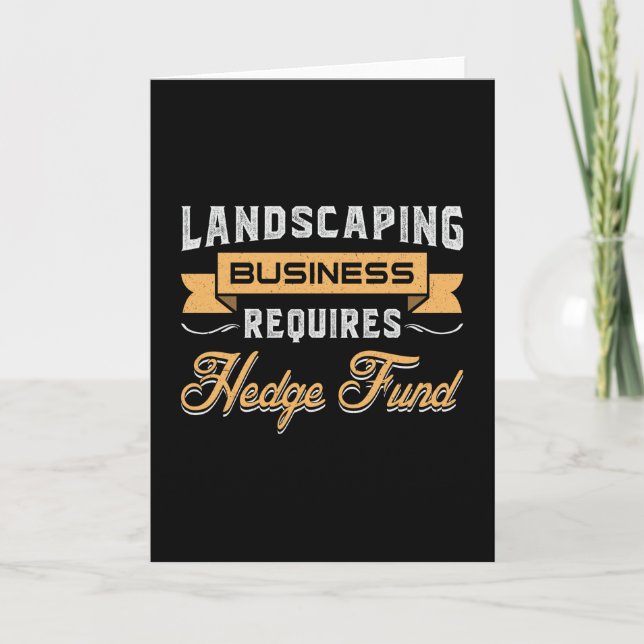Tarjeta Landscaping Business Cuatro Jardín paisajista Funn (Anverso)