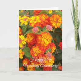 Tarjeta Lantana Personalizada 60° Aniversario Boda