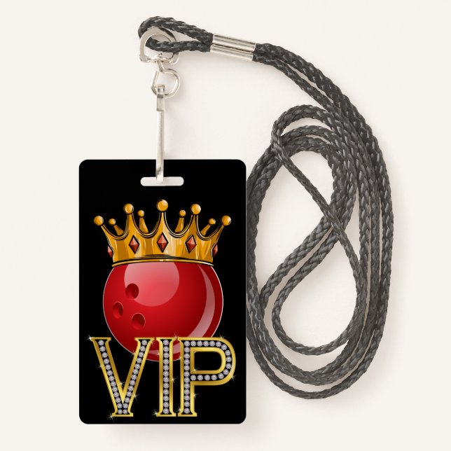 Tarjeta Lanyard VIP BOWLING (Anverso son cordón)