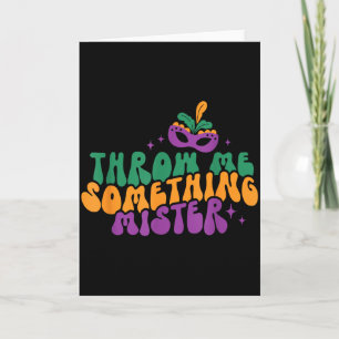 Tarjeta Lánzame algo Señor Festival de Mardi Gras Nueva Or