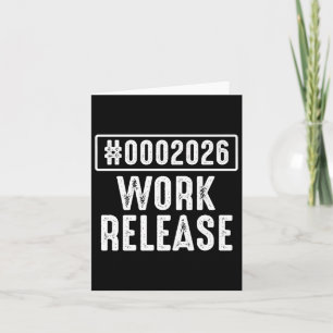 Tarjeta Lanzamiento de trabajo 2026 Divertido Ingeniero de