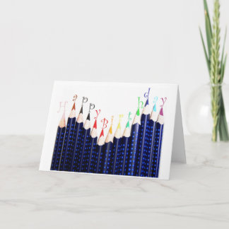 Tarjeta Lápices de cumpleaños