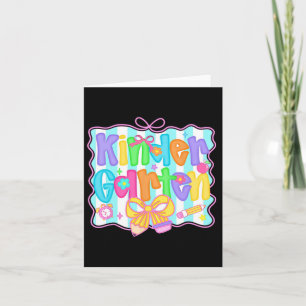 Tarjeta Lápiz Coqueto de Leopardo de Maestra de Jardín de 