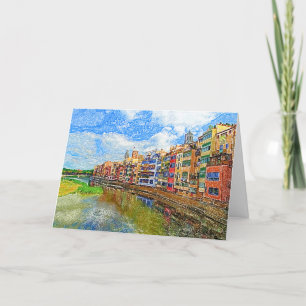 Tarjeta Lápiz de color España-Girona