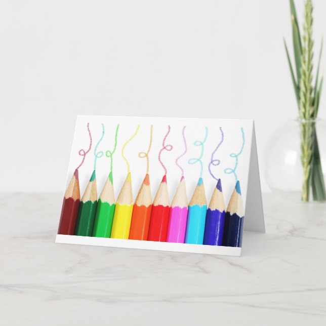 Tarjeta Lápiz de colores (Anverso)