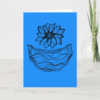 Tarjeta Large Meditation Drawing & Poem Card
