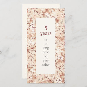 Tarjeta Largo tiempo para mantener la sobriedad cumpleaños