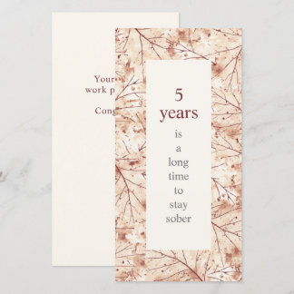 Tarjeta Largo tiempo para mantener la sobriedad cumpleaños