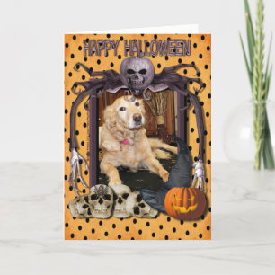 Tarjeta Larry - golden retriever - Photo-2 Halloween