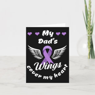 Tarjeta Las alas de mi papá cubren mi corazón Conciencia d
