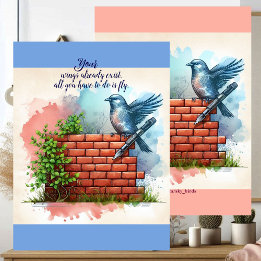 Tarjeta Las Alas De Pájaro Ya Existen Para Alentar A Fly C