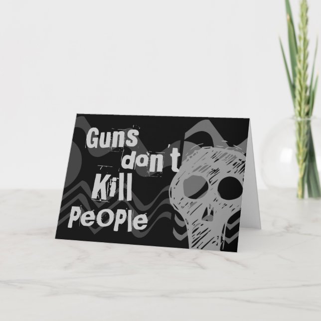 Tarjeta Las armas no matan a la gente, los ASESINOS SERIAL (Anverso)