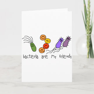 Tarjeta Las bacterias son mis amigos